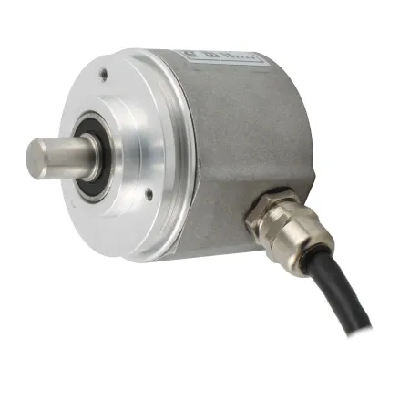 Инкрементальный программируемый энкодер D=50мм, выступающий вал 8мм, 3000 имп/об, 5…30VDC, выход TTL/HTL с инверсией