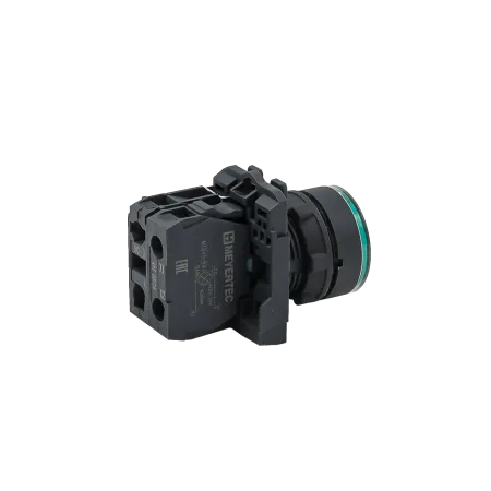 Кнопка зеленая с подсветкой, 1NO, 24V AC/DC, IP65, пластик