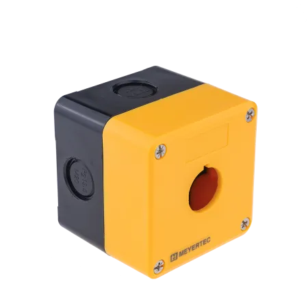 Корпус кнопочного поста, 1 место, желтый, IP54