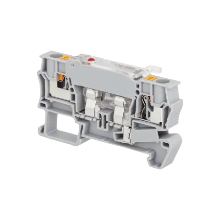 Клемма push-in с держателем предохранителя, 4 мм², индикация 220В