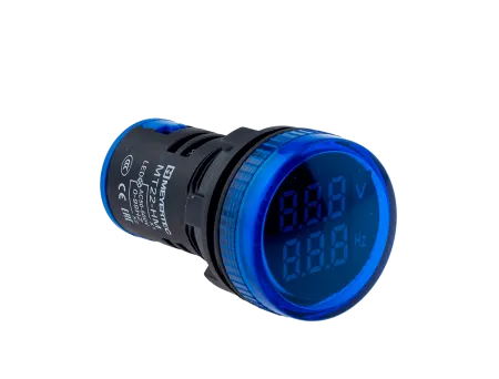 Индикатор напряжения и частоты, синий