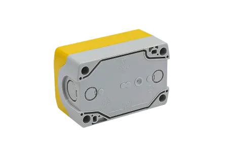 Корпус кнопочного поста, 2 места, желтый, IP67