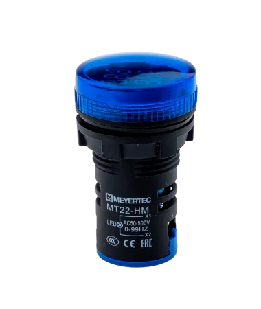 Индикатор напряжения и частоты, синий